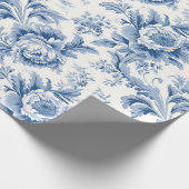 Frans Bloementoilet Blauw inpakpapier (Hoek)