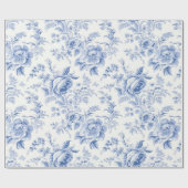  Frans Bloementoilet Blauw inpakpapier (Vlak)