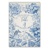 Frans Bloementoilet blauw Kaart (Voorkant)