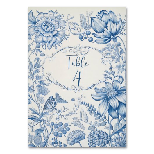  Frans Bloementoilet blauw Kaart (Voorkant)