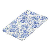 Frans bloementoilet blauw magneet (Linkerzijde)