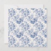 Frans Bloementoilet Blauw Uitnodiging (Achterkant)