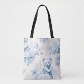 Frans Bloementoilet en Beer Tote Bag (Voorkant)