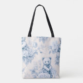 Frans Bloementoilet en Beer Tote Bag (Achterkant)