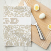 - frans bloemetjespatroon theedoek (Quarter Fold)