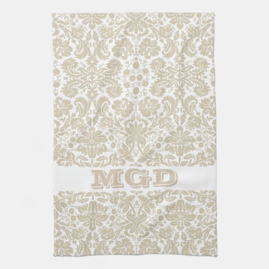 - frans bloemetjespatroon theedoek (Verticaal)