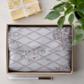 Frans bloemmotief toile tissuepapier (Geschenk)