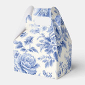 Frans bloempatroon bedankdoosjes (Achterkant)