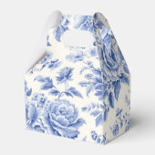 Frans bloempatroon bedankdoosjes (Voorkant Zijde)