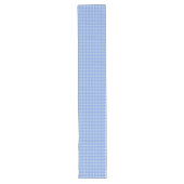 Frans Blue en White Gingham Lange Tafelloper (Voorkant)