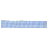 Frans Blue en White Gingham Lange Tafelloper (Horizontaal)