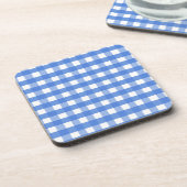 Frans Blue en White Gingham Onderzetter (Linkerzijde)
