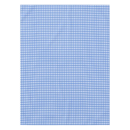 Frans Blue en White Gingham Tafelkleed (Voorkant)