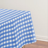 Frans Blue en White Gingham Tafelkleed (Voorbeeld)