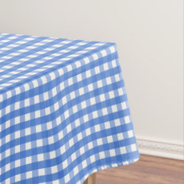 Frans Blue en White Gingham Tafelkleed