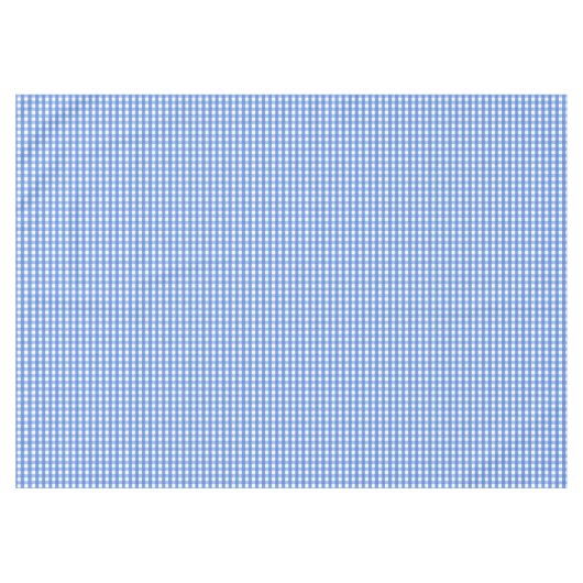 Frans Blue en White Gingham Tafelkleed (Voorkant (Horizontaal))
