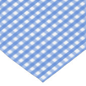 Frans Blue en White Gingham Tafelkleed (Gekanteld)