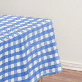 Frans Blue en White Gingham Tafelkleed (Voorbeeld)