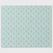 Frans Blue Fluer de Lis Gift Cadeaupapier (Vlak)