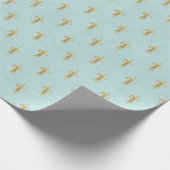 Frans Blue Fluer de Lis Gift Cadeaupapier (Hoek)