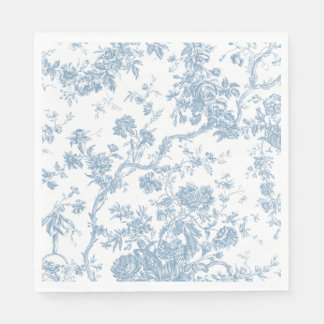Frans Blue Toile de Jouy Paper Napkin Servet