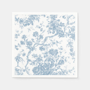 Frans Blue Toile de Jouy Paper Napkin Servet