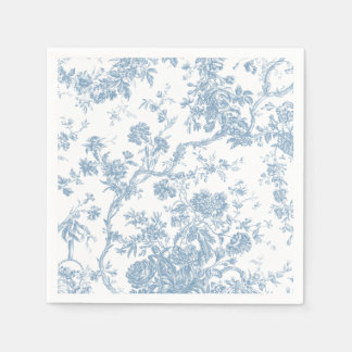 Frans Blue Toile de Jouy Paper Napkin Servet