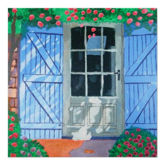 Frans Boerderij Yard Glossy Poster (Voorkant)