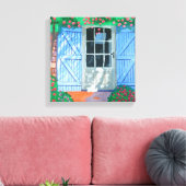 Frans boerenerf canvasprint canvas afdruk (Insitu (Woonkamer))