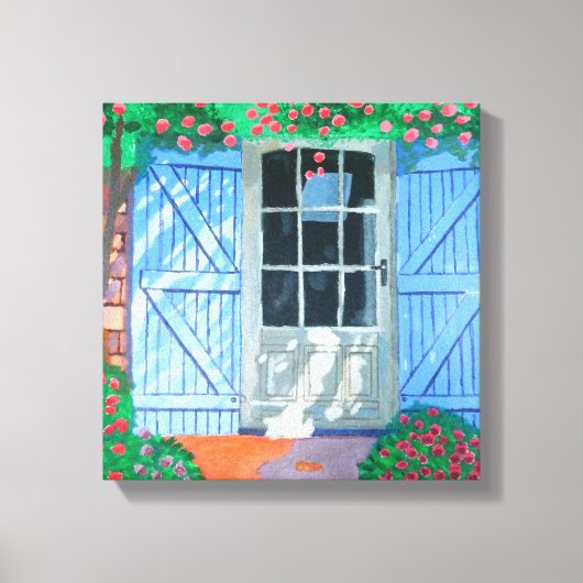 Frans boerenerf canvasprint canvas afdruk (Voorkant)
