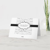  Frans Bon Appetit Black en White Bedankkaart (Achterkant)