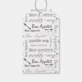  Frans Bon Appetit Black en White Cadeaulabel (Voorkant)