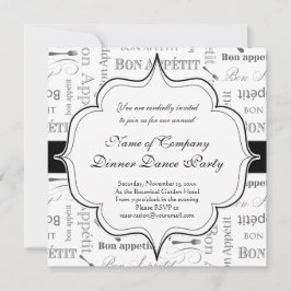 Frans Bon Appetit Black en White Kaart