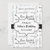  Frans Bon Appetit Black en White Kaart (Voorkant)