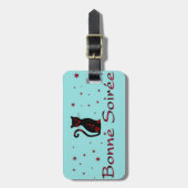 Frans:Bonne Soiree Bagagelabel (Voorkant verticaal)