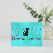 Frans:Bonne Soiree Briefkaart (Staand voorkant)