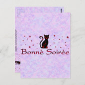 Frans:Bonne Soiree Briefkaart (Voorkant / Achterkant)