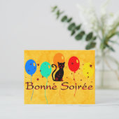 Frans:Bonne Soiree Briefkaart (Staand voorkant)