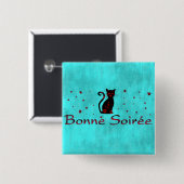 Frans:Bonne Soiree Button (Voorkant /achterkant)