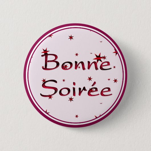 Frans:Bonne Soiree Button (Voorkant)
