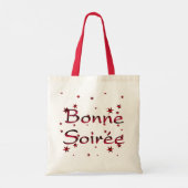 Frans:Bonne Soiree Canvas tas (Achterkant)