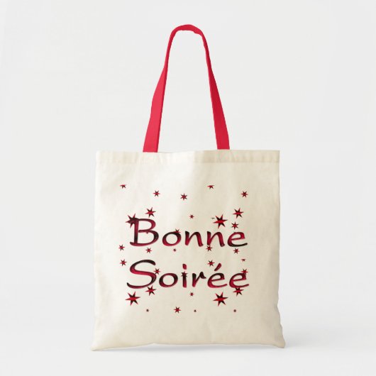 Frans:Bonne Soiree Canvas tas (Voorkant)