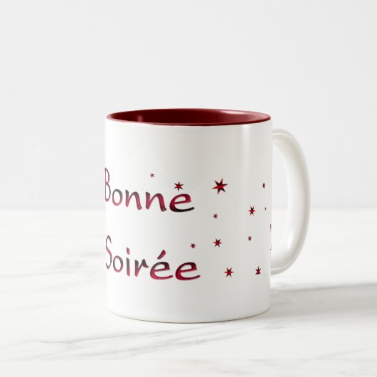 Frans:Bonne Soiree Coffee Mok (Voorkant rechts)