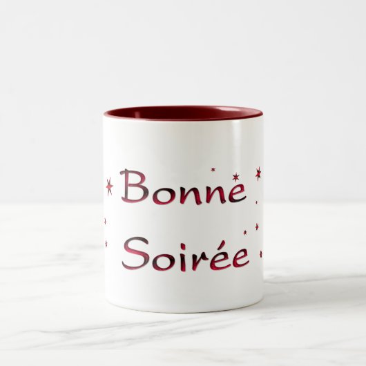 Frans:Bonne Soiree Coffee Mok (Center)