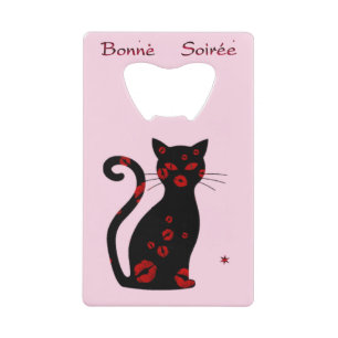 Frans:Bonne Soiree Credit Kaart Bottle Opener Creditkaart Flessenopener