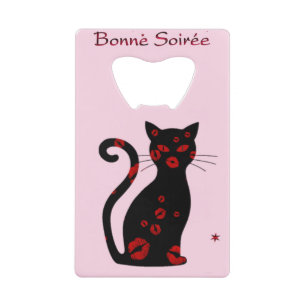 Frans:Bonne Soiree Credit Kaart Bottle Opener Creditkaart Flessenopener