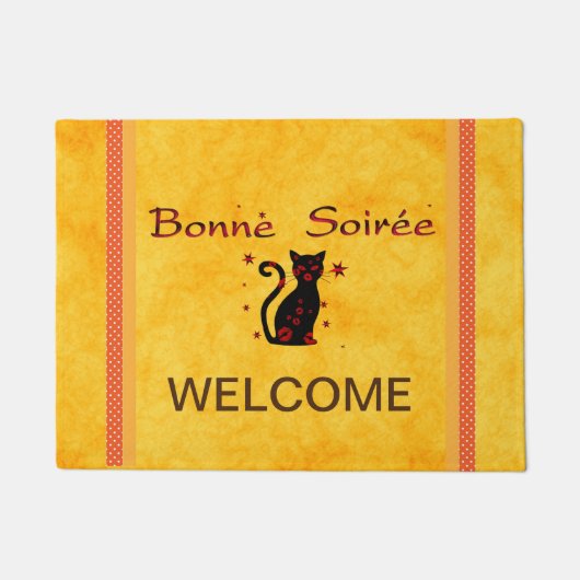 Frans:Bonne Soiree Doormat Deurmat (Voorkant)