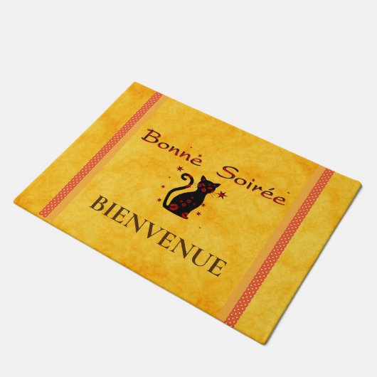 Frans:Bonne Soiree Doormat Deurmat (Schuin)