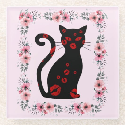 Frans:Bonne Soiree Glass Onderzetter Glazen Onderzetter (Voorkant)