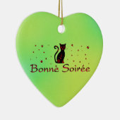 Frans:Bonne Soiree Keramisch Ornament (Rechts)